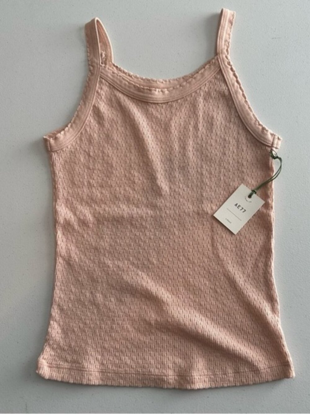 AE77 American Eagle Premium Boxy Tank in Pink Women’s Size XS
